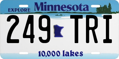 MN license plate 249TRI