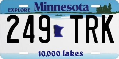 MN license plate 249TRK
