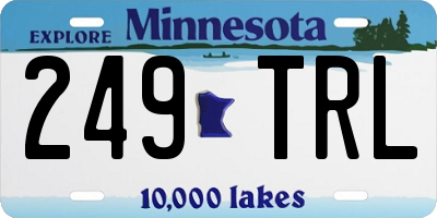 MN license plate 249TRL