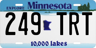 MN license plate 249TRT