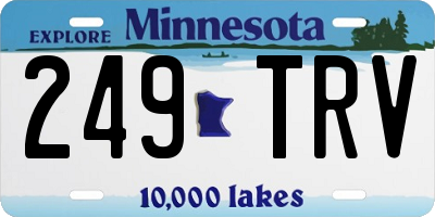 MN license plate 249TRV