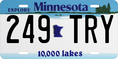 MN license plate 249TRY