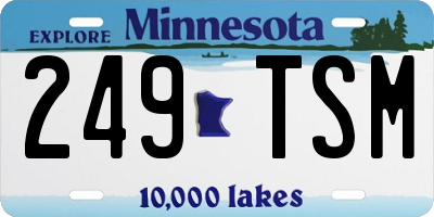 MN license plate 249TSM