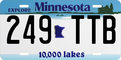 MN license plate 249TTB