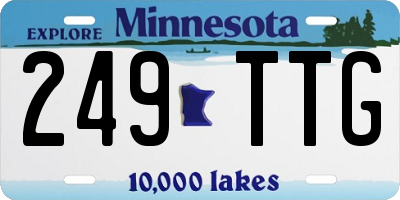 MN license plate 249TTG