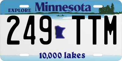 MN license plate 249TTM