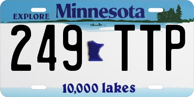 MN license plate 249TTP