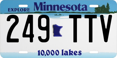MN license plate 249TTV