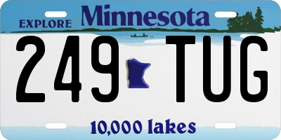 MN license plate 249TUG