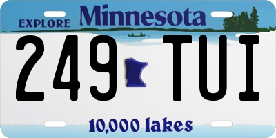 MN license plate 249TUI