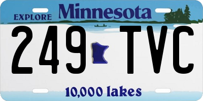 MN license plate 249TVC