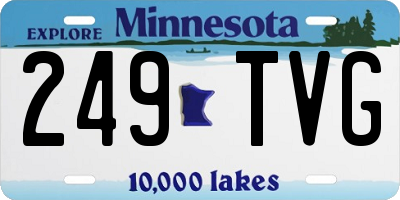 MN license plate 249TVG