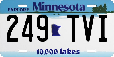 MN license plate 249TVI