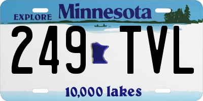 MN license plate 249TVL