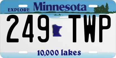 MN license plate 249TWP