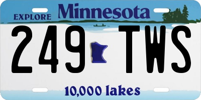 MN license plate 249TWS