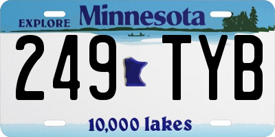 MN license plate 249TYB