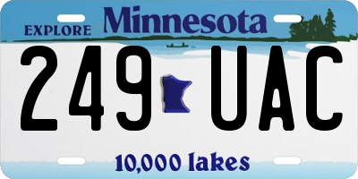 MN license plate 249UAC