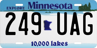 MN license plate 249UAG