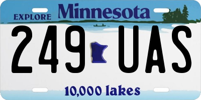 MN license plate 249UAS