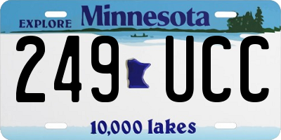 MN license plate 249UCC