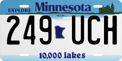 MN license plate 249UCH