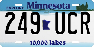 MN license plate 249UCR