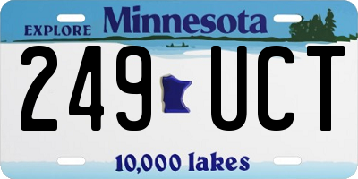 MN license plate 249UCT