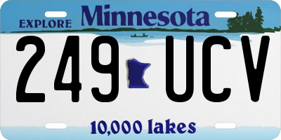 MN license plate 249UCV