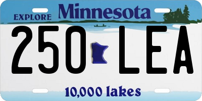 MN license plate 250LEA