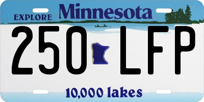 MN license plate 250LFP