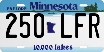MN license plate 250LFR