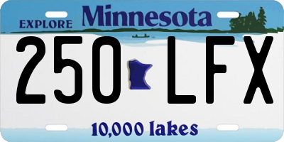 MN license plate 250LFX