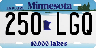 MN license plate 250LGQ