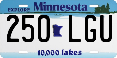 MN license plate 250LGU