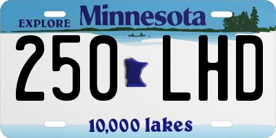 MN license plate 250LHD