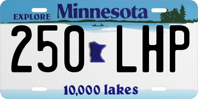 MN license plate 250LHP