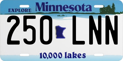 MN license plate 250LNN