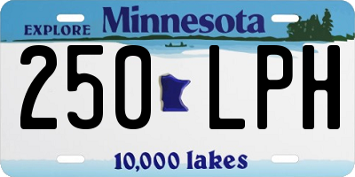 MN license plate 250LPH