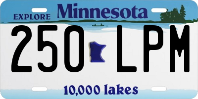 MN license plate 250LPM
