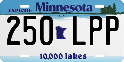MN license plate 250LPP
