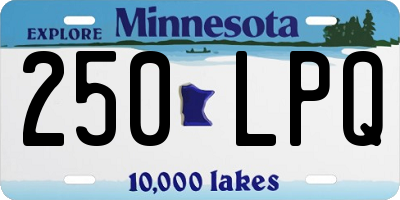 MN license plate 250LPQ