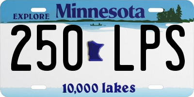 MN license plate 250LPS