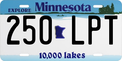 MN license plate 250LPT