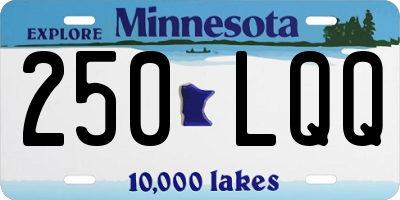 MN license plate 250LQQ