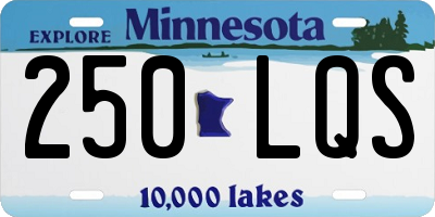 MN license plate 250LQS