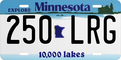 MN license plate 250LRG
