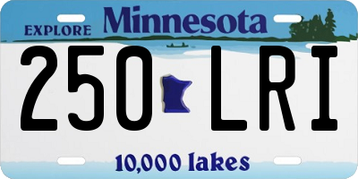 MN license plate 250LRI