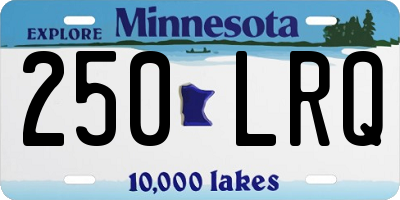 MN license plate 250LRQ