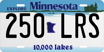 MN license plate 250LRS